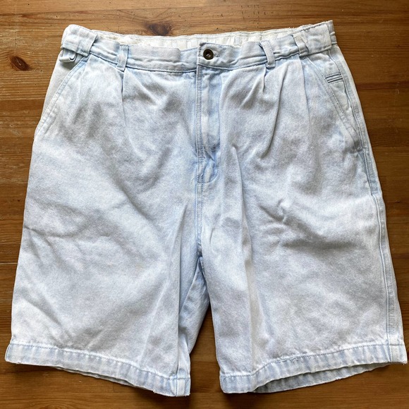 BUGLE BOY MEN Lightwashed Jean Denim Cotton Shorts - Picture 1 of 10